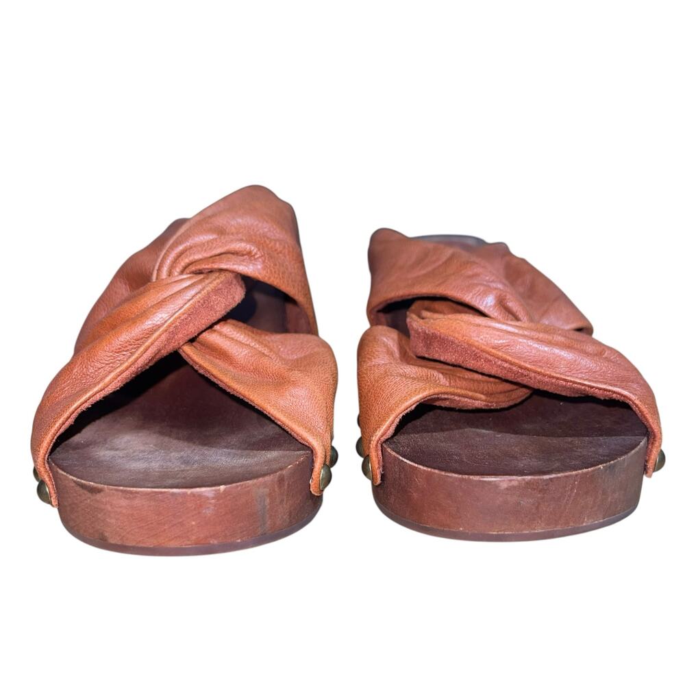Kelsi Dagger Wood Slide Sandals Brooklyn Sprinter Clog - Picture 4 of 13